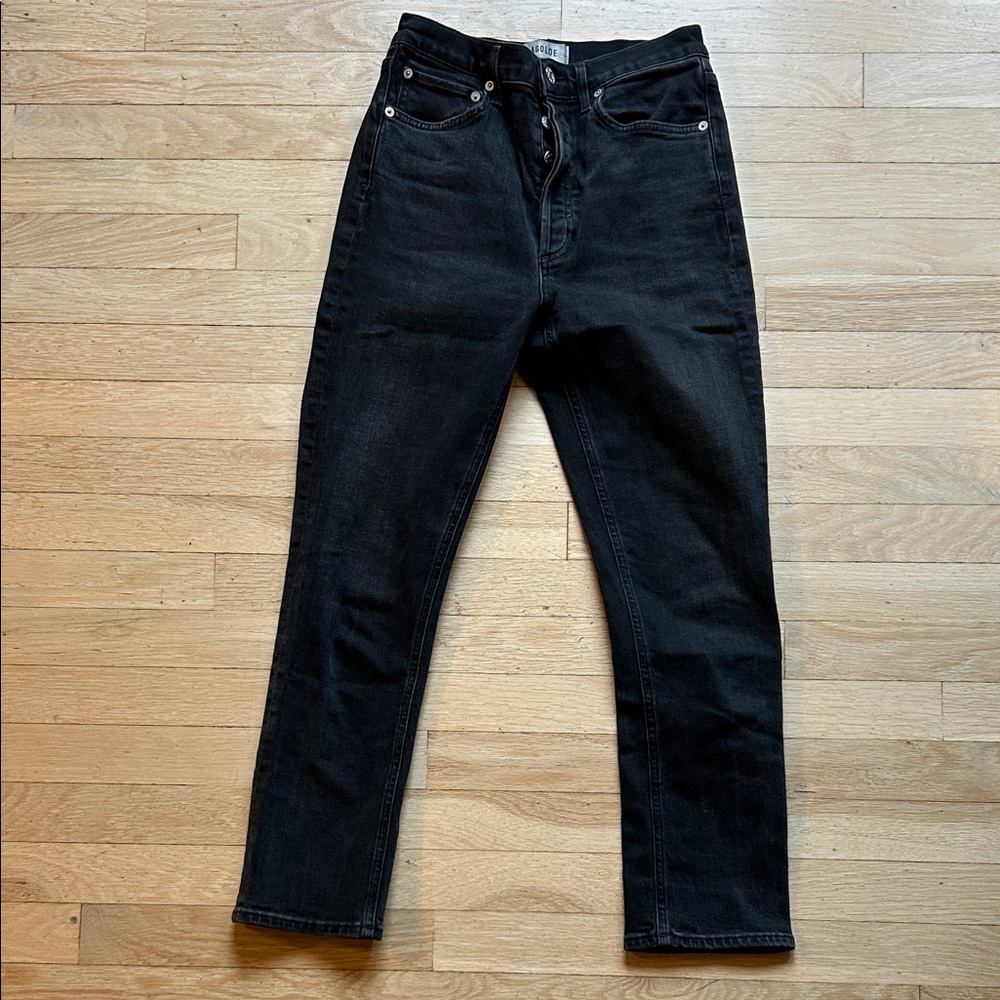 Agolde Women's Black Ankle Jeans